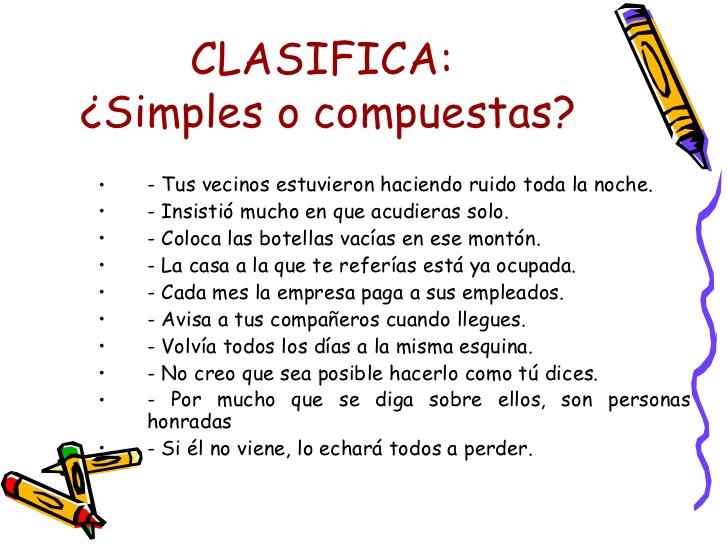 Resultado de imagen de textos para extraer oraciones compuestas y simples