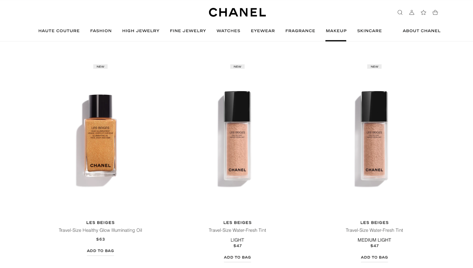 Chanel-beauty-website