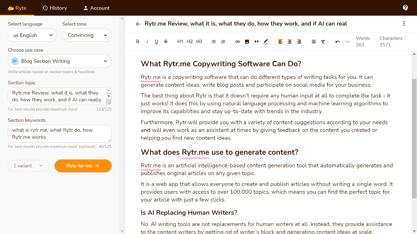 Rytr.me Review: AI Content Writer Tool [Should you buy it?] | by Suresh  Chaudhary | Medium