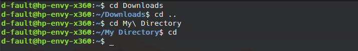 cd command