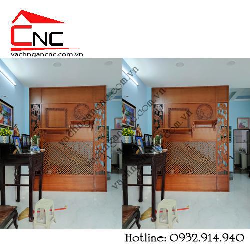 Mẫu vách ngăn phòng thờ cnc đẹp,hiện đại với giá siêu rẻ