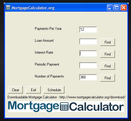 Mortgage calculator