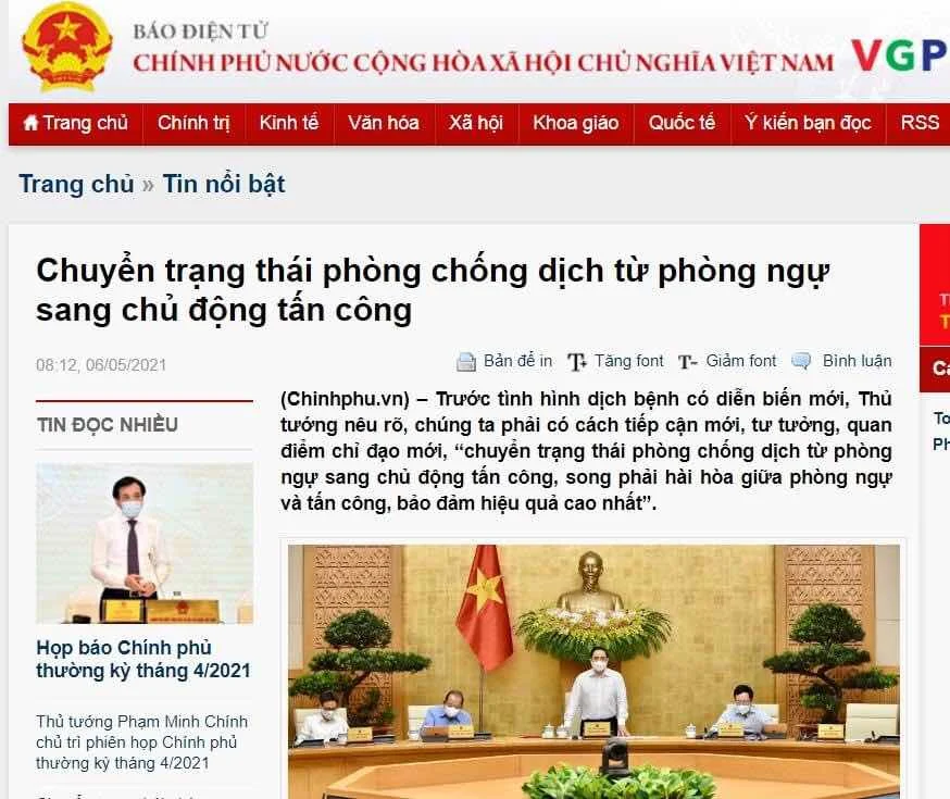 Lời vàng ngọc của thủ tướng