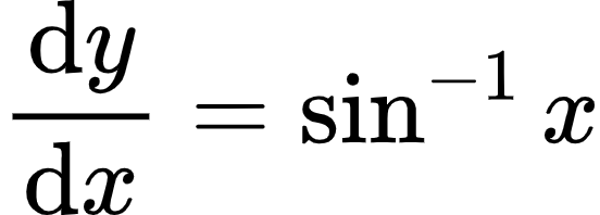 {"type":"align*","code":"\\begin{align*}\n{\\diff{y}{x}}&={\\sin^{-1}x}\t\n\\end{align*}","font":{"color":"#000000","family":"Arial","size":10},"id":"7-0-1-1-0","ts":1603630985768,"cs":"sBo/HgwIF7qUSQjmYWbMKA==","size":{"width":92,"height":32}}