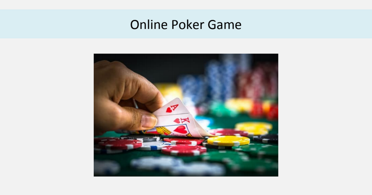 Online poker real money pptx google slides