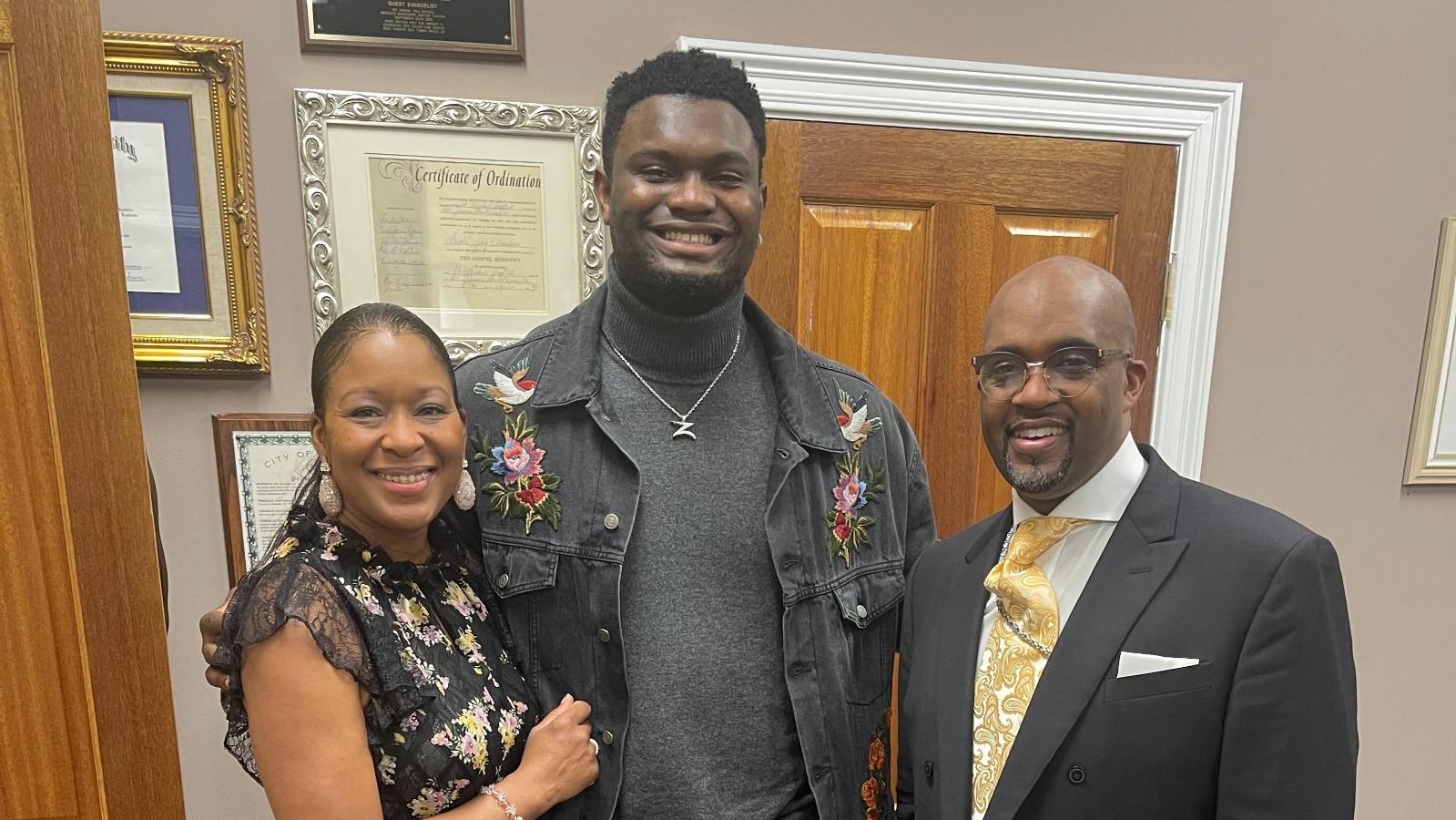 Zion Williamson's injury won't sideline him from community: How a church  visit shows Pelicans star's connection to New Orleans | Sporting News
