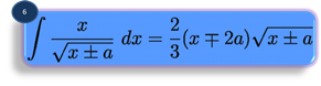 integration formula