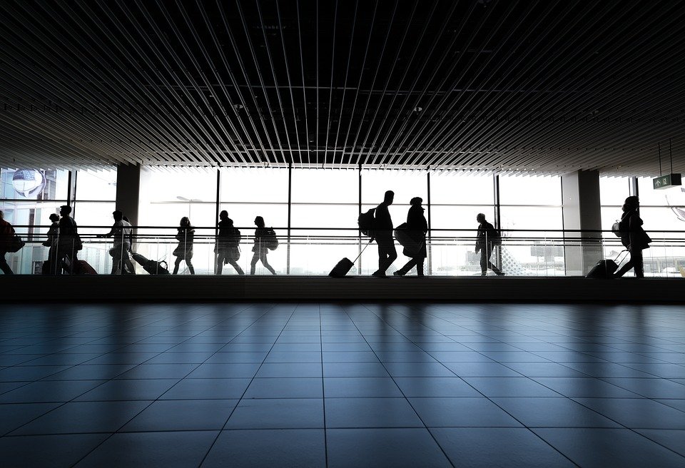 Airport, People, Walking, Waiting, Gate, Walk, Woman