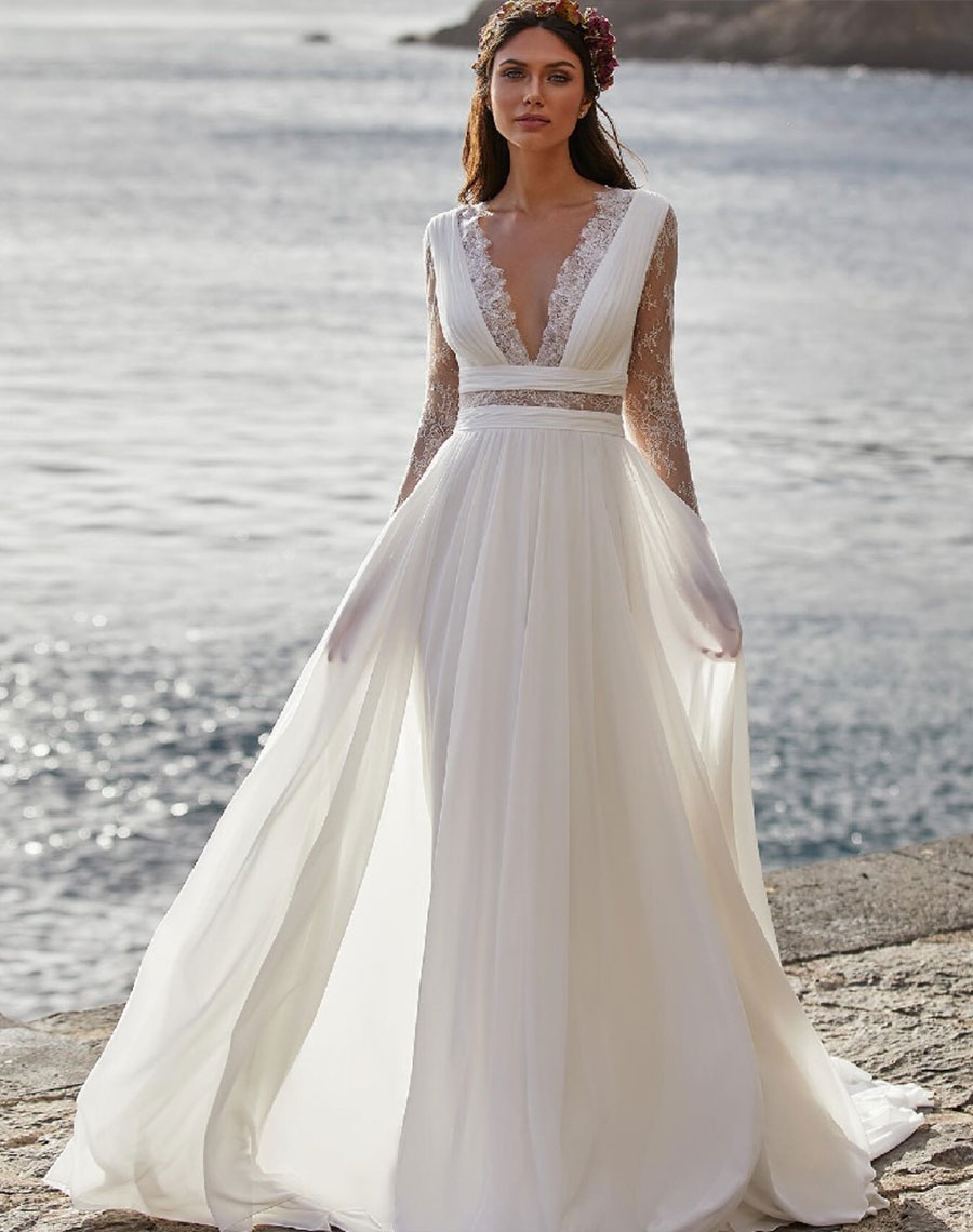 A-line wedding dress