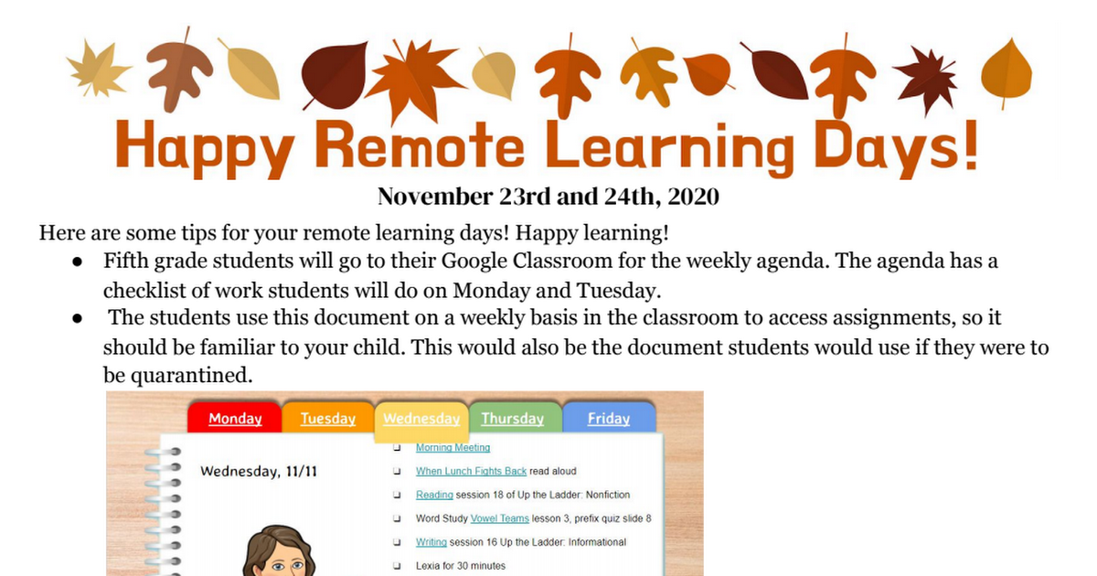 5th grade Remote Learning (November).pdf