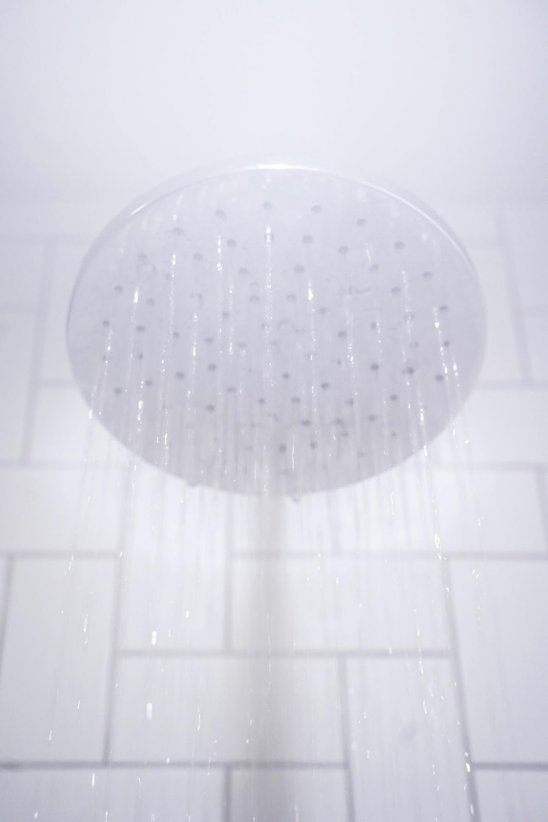 shower head pouring water