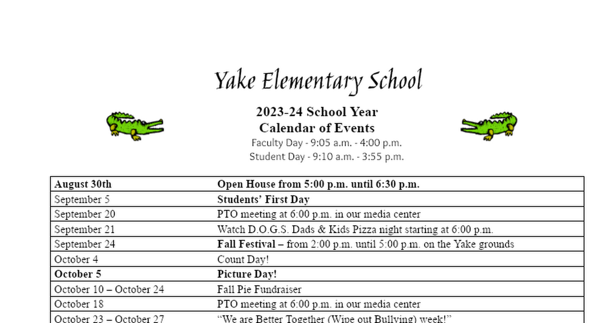 2022.23 Yake's Building Calendar