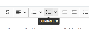 Bulleted List