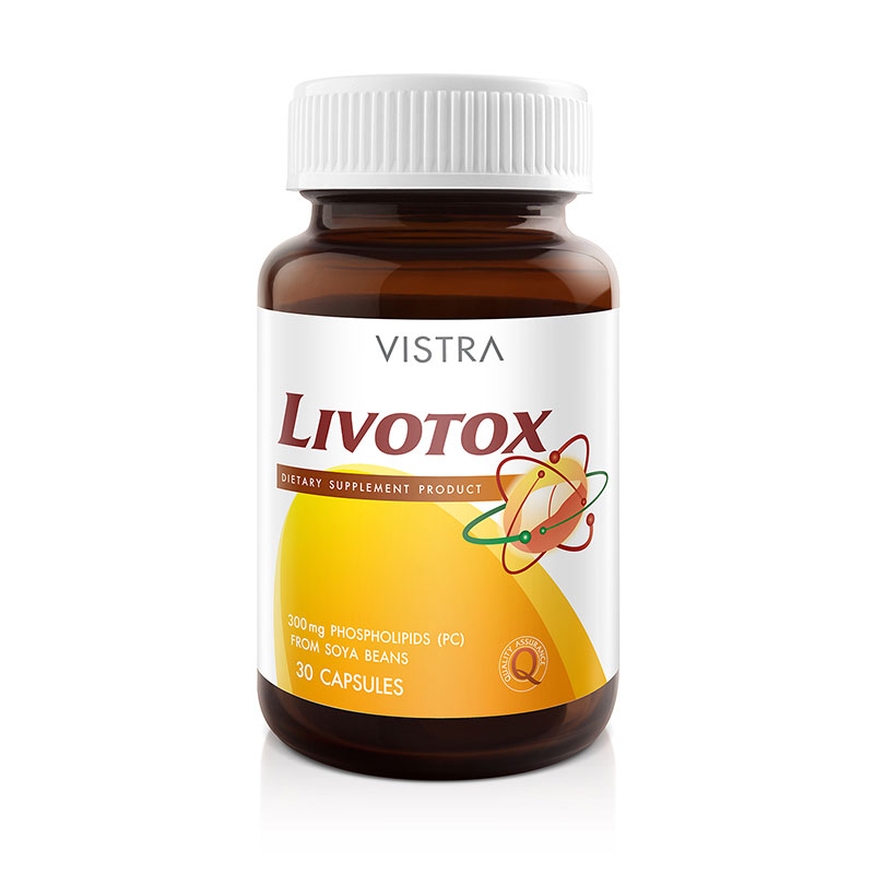 6. อาหารเสริมบำรุงตับ  VISTRA Livotox