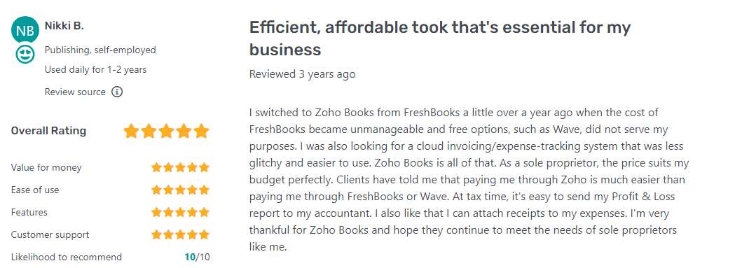 zohobooks review 1