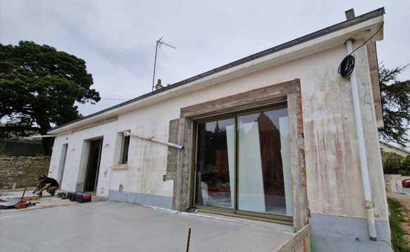 Ravalement de façades à Guérande - Côté terrasse