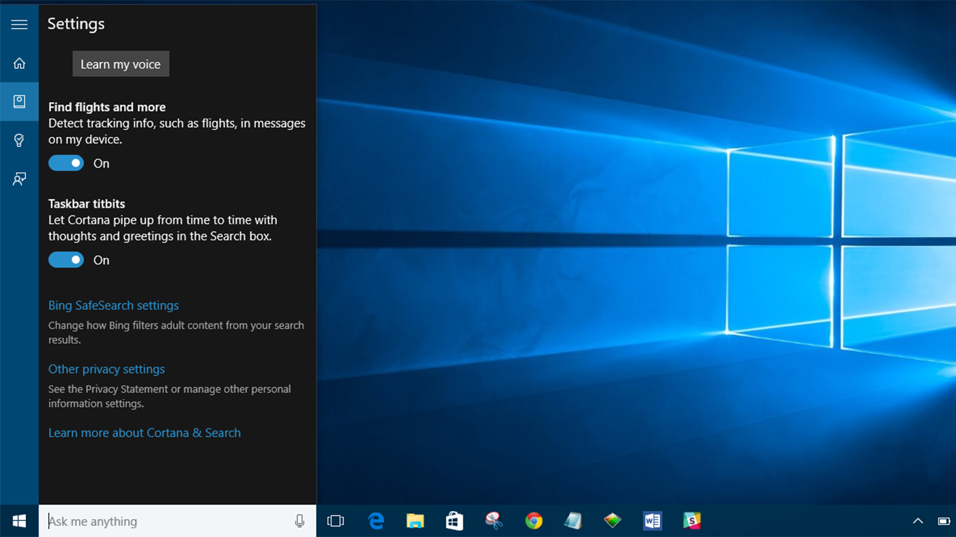 cortana for windows 10