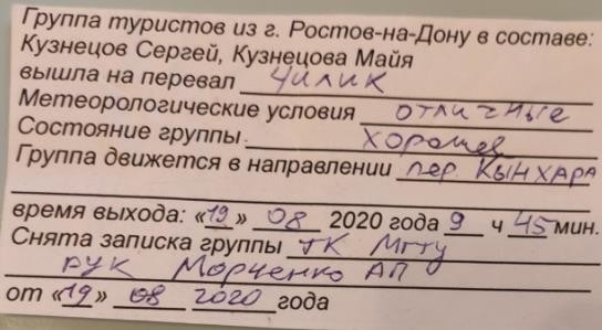 Отчет о прохождении горного туристского спортивного маршрута первой категории сложности по Западного Кавказа