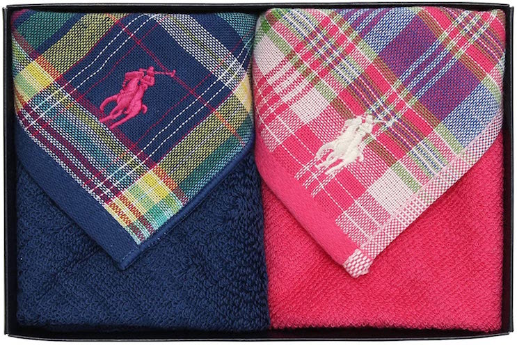 Ralph Lauren Home ラルフローレンタオルハンカ 2枚組