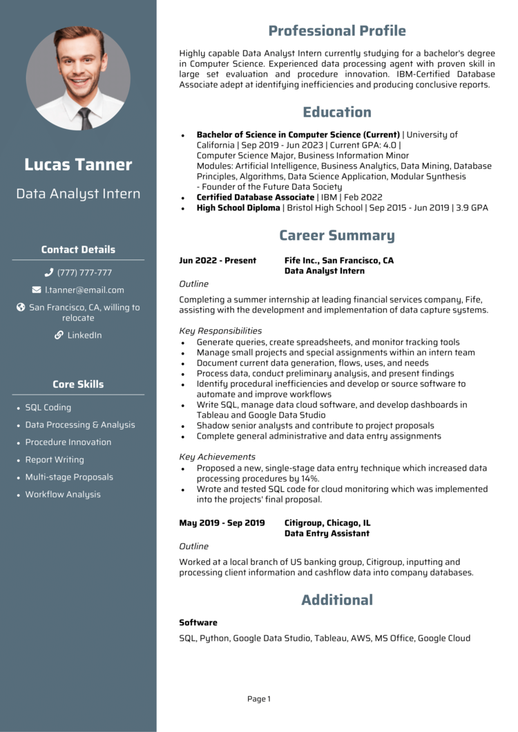 Resumes  Career & Internship Services