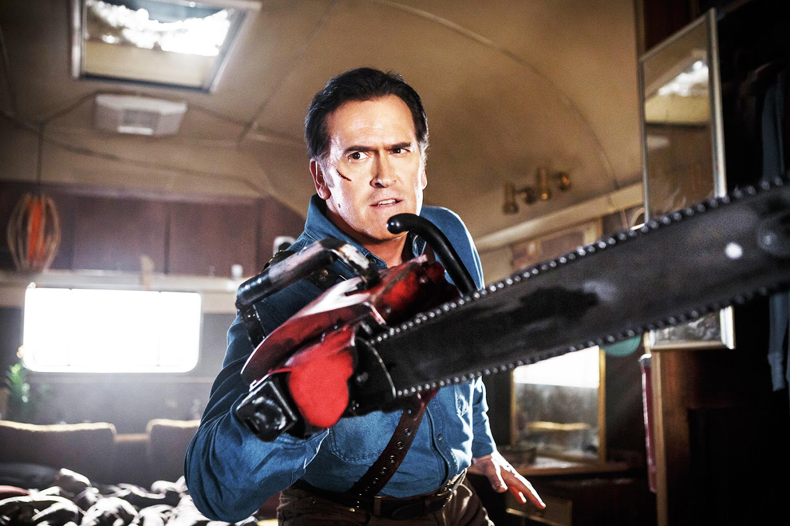 Ash's chain saw from Evil Dead