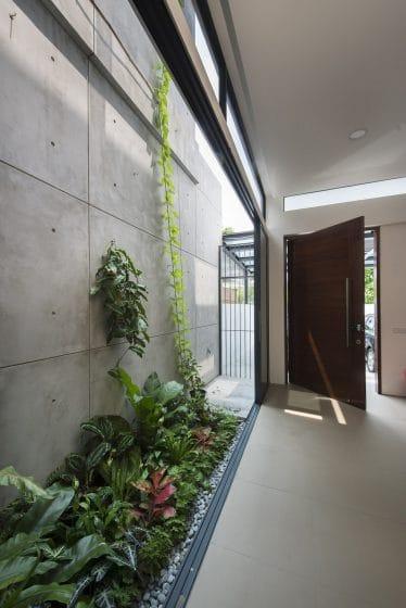 Side skylight of two story house