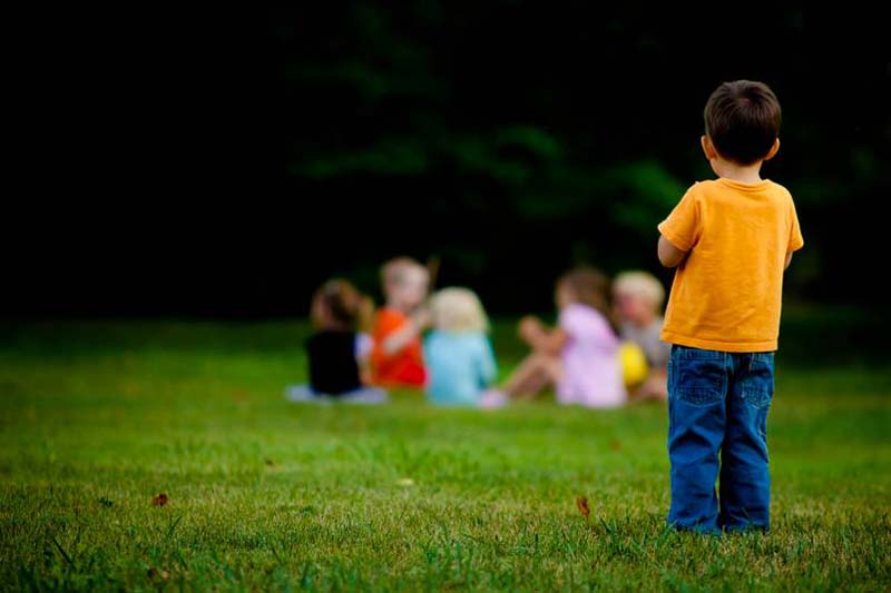 A lonely child.