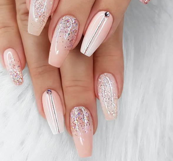 MARSHMALLOW Glitter ombre