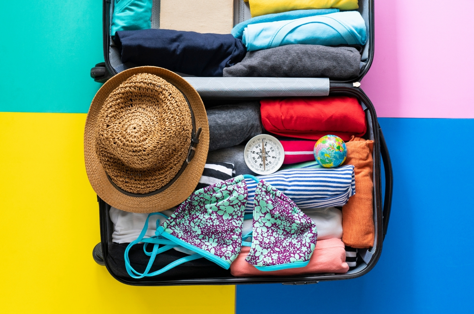 suitcase packing aesthetic  Packing clothes, Suitcase packing, Blue  suitcase