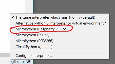 Raspberry Pi Pico Micropython framework Installation 
