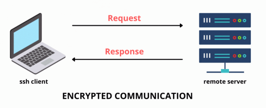 The figure shows an image related to SSH.