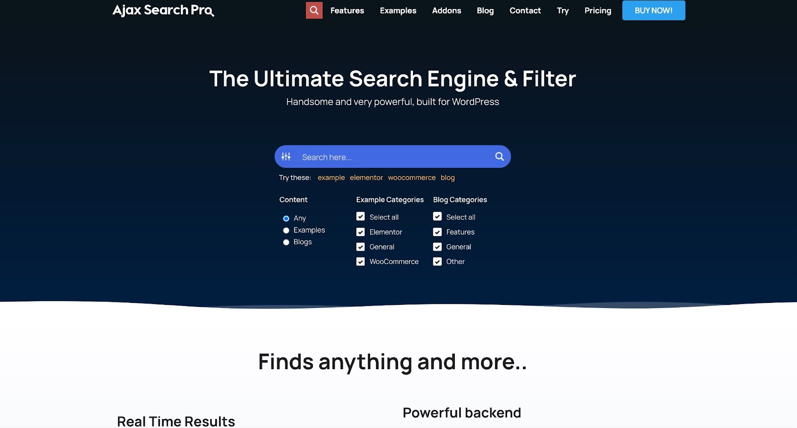 Best WordPress Search Plugin: Ajax Search