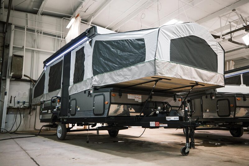Best Popup Campers with Slideouts Flagstaff 228SE Sports Enthusiast Package Exterior