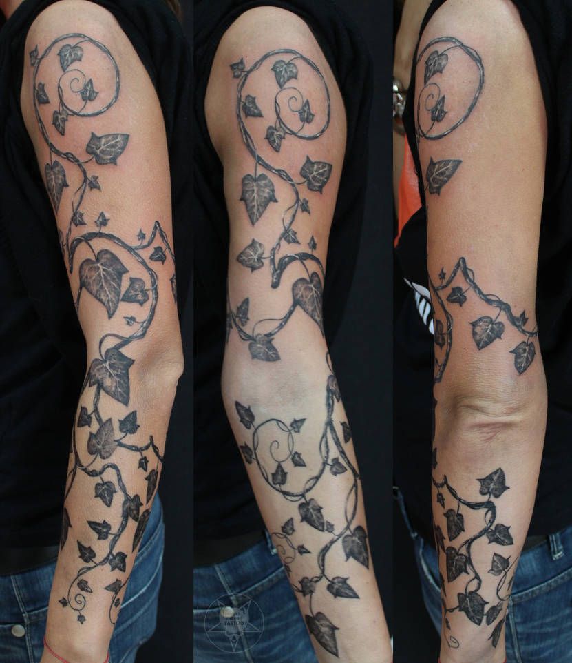 ลายสักไม้เลื้อยแขน