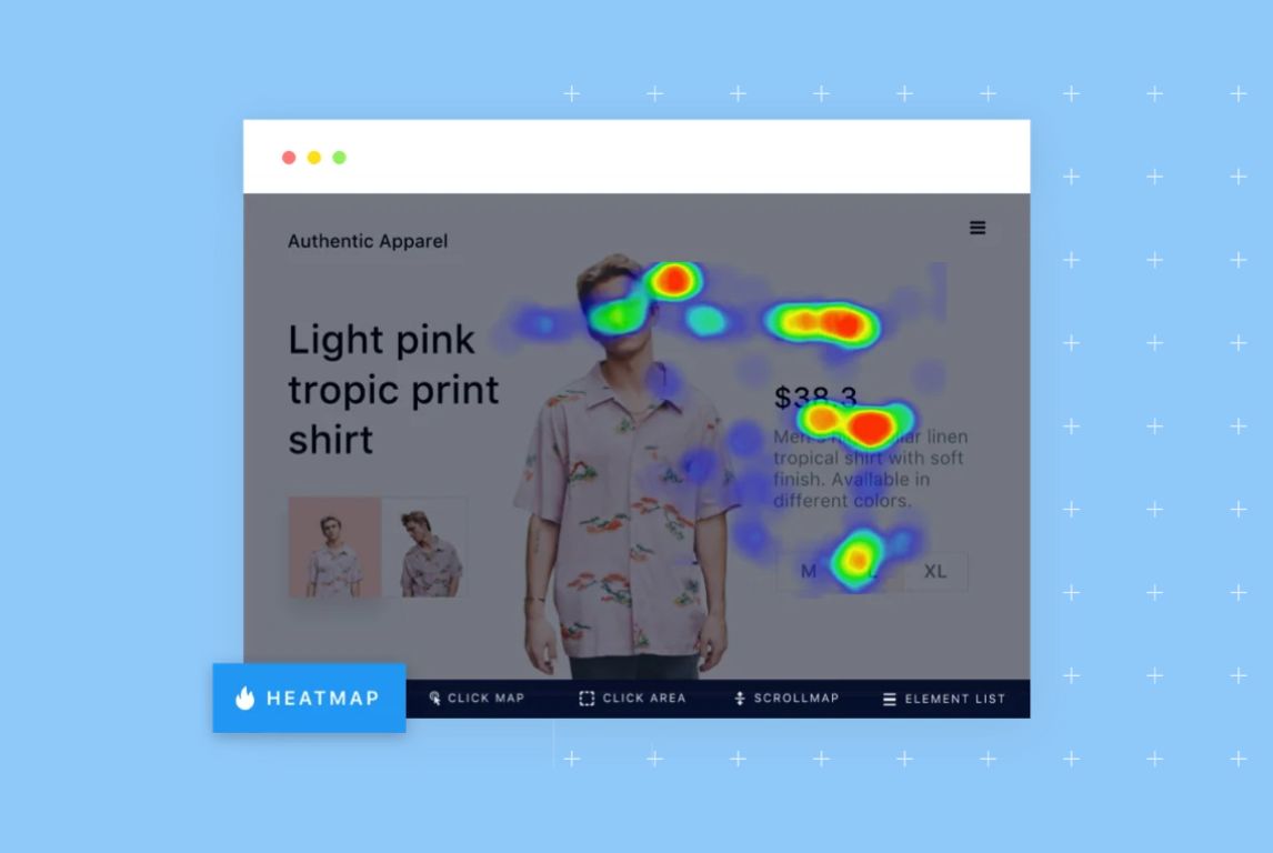 Image showing how AI can help businesses improve sales by tracking customer interaction with website using heatmaps