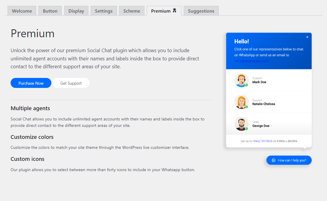 Cara Install dan Setting Plugin WhatsApp Chat atau Social Chat