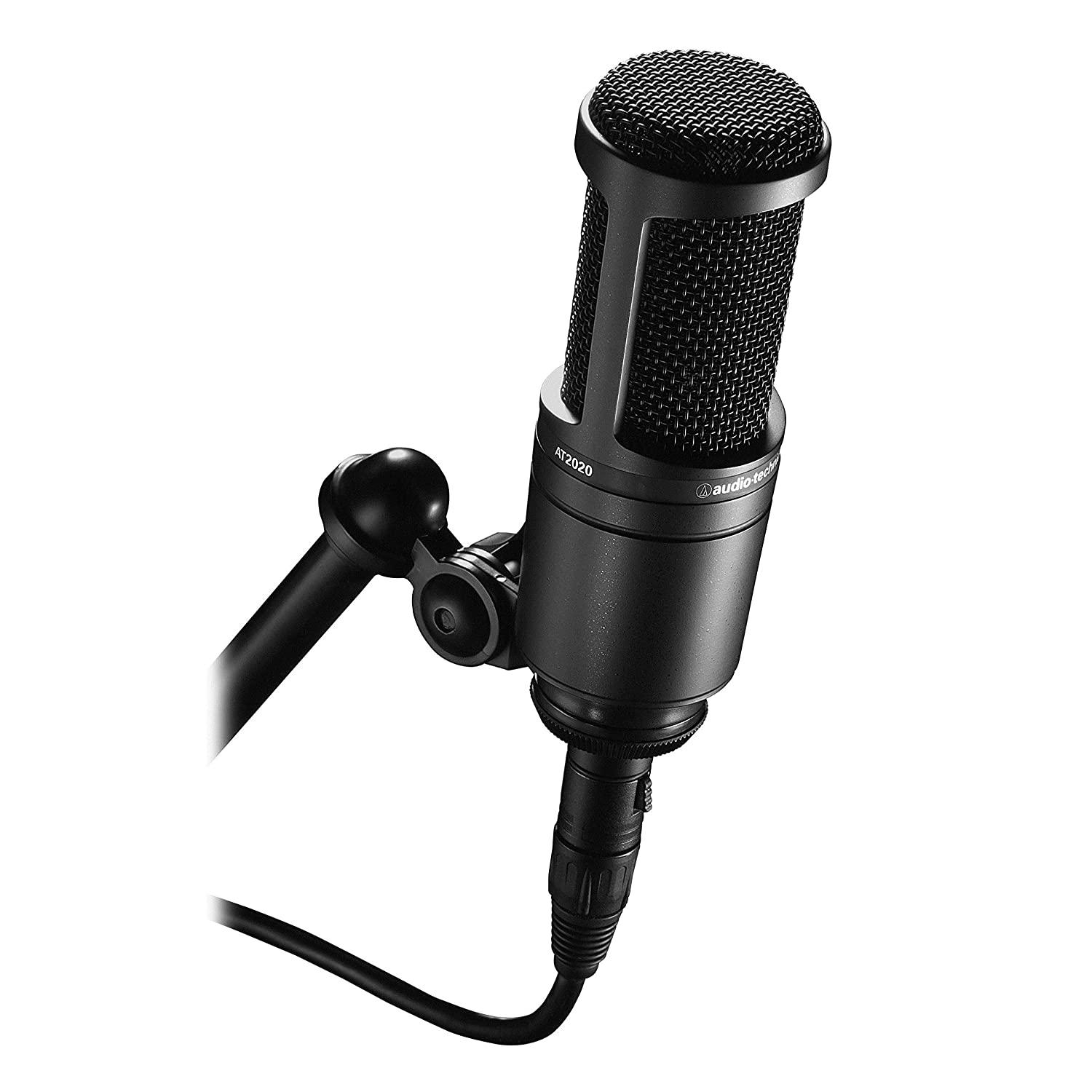 Audio-Technica AT2020 Cardioid Condenser Studio Microphone : Amazon.in:  Musical Instruments