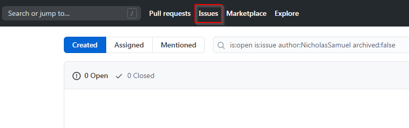 Github issues