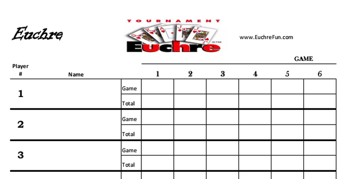 Euchre Score Board 20 People 12 Games pdf Google Drive