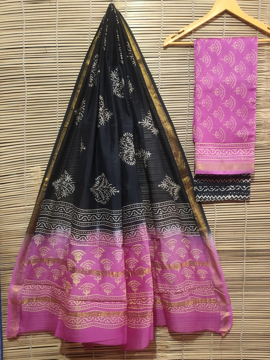 Maheshwari silk suit
