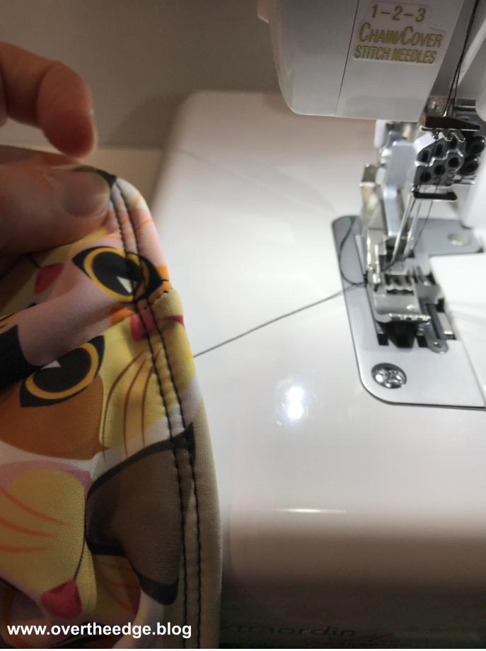 ending a cover stitch