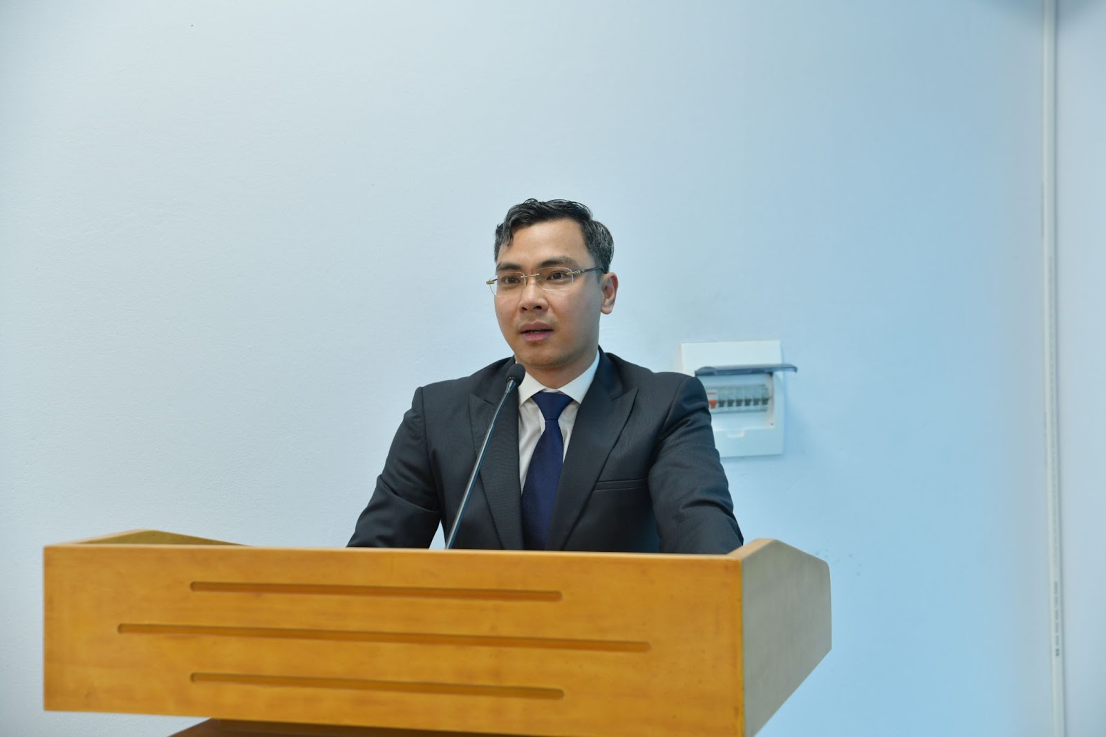 M. Phùng Danh Thắng, Directeur de l’IFI pendant son discours lors de la cérémonie
