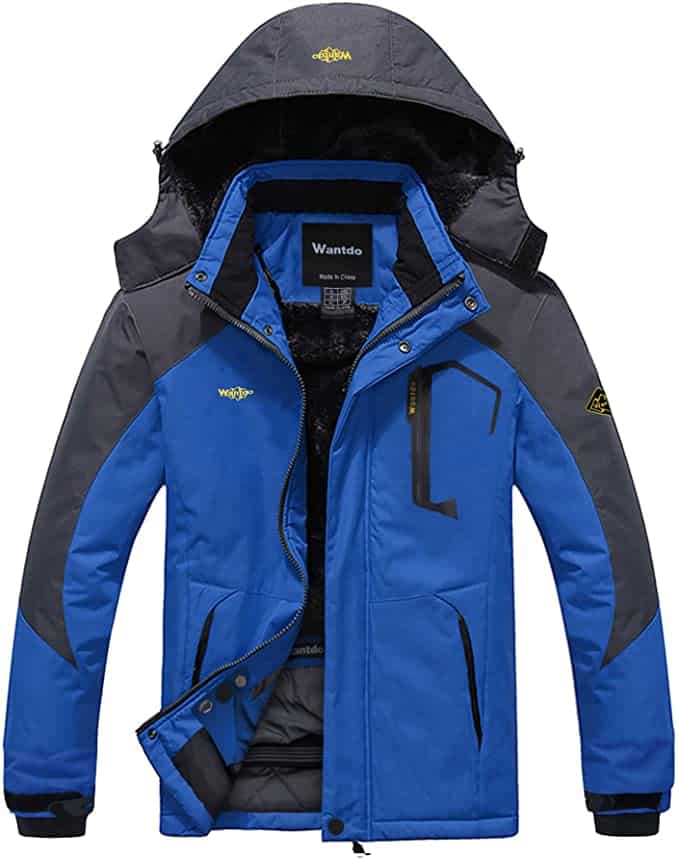 Wantdo Mountain Waterproof Ski Rain Jacket