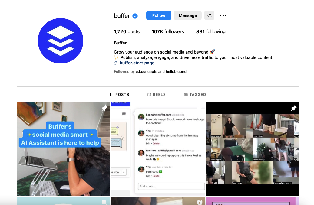 buffer social media posting tool