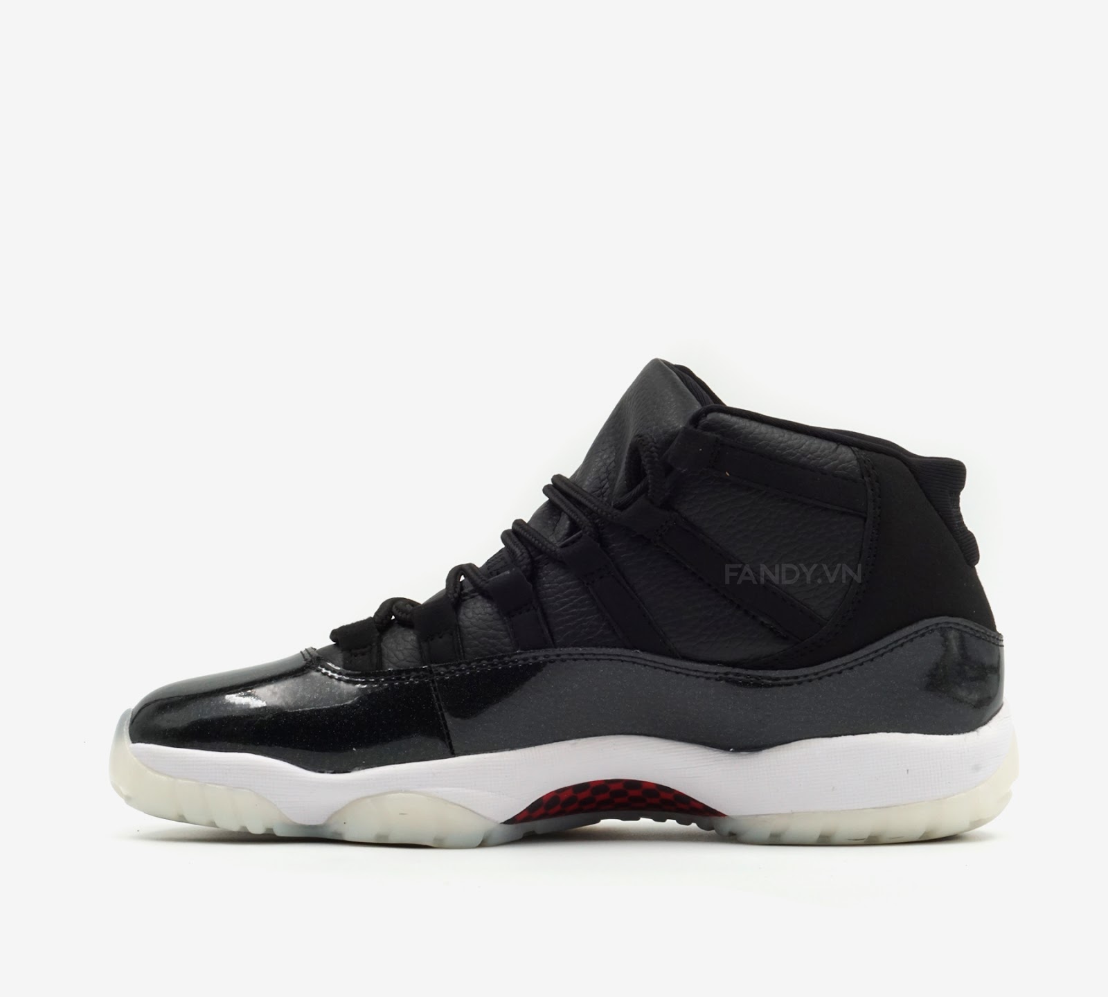 Giày Nike Air Jordan 11 Retro  72-10  Black/Gym Red-White