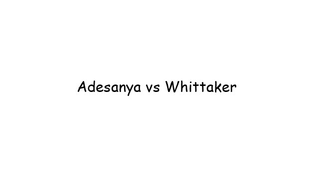 UFC 271: Israel Adesanya vs. Robert Whittaker 2