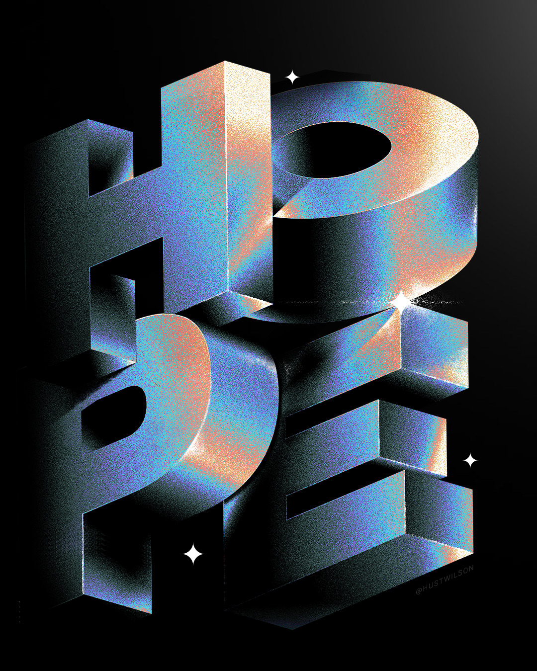 adobe hope hustwilson iridescent Monday type experiment GoodType typeexperiment typegoodness