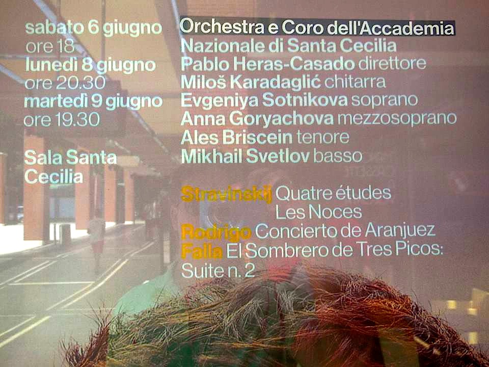 Evgeniya Sotnikova made her Rome debut in «Les Noces» of Stravinsky in Accademia Nationale di Santa Cecilia. Conductor — Pablo-Heras Casado