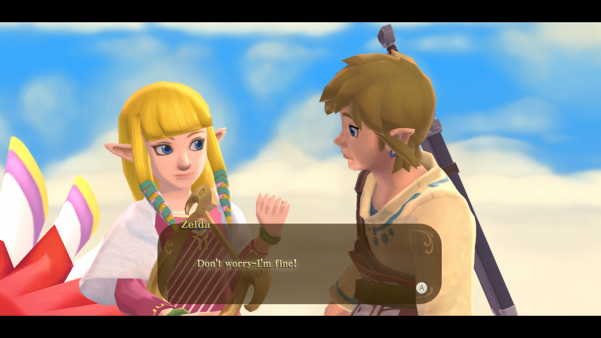 Zelda Link Skyward Sword Cutscene