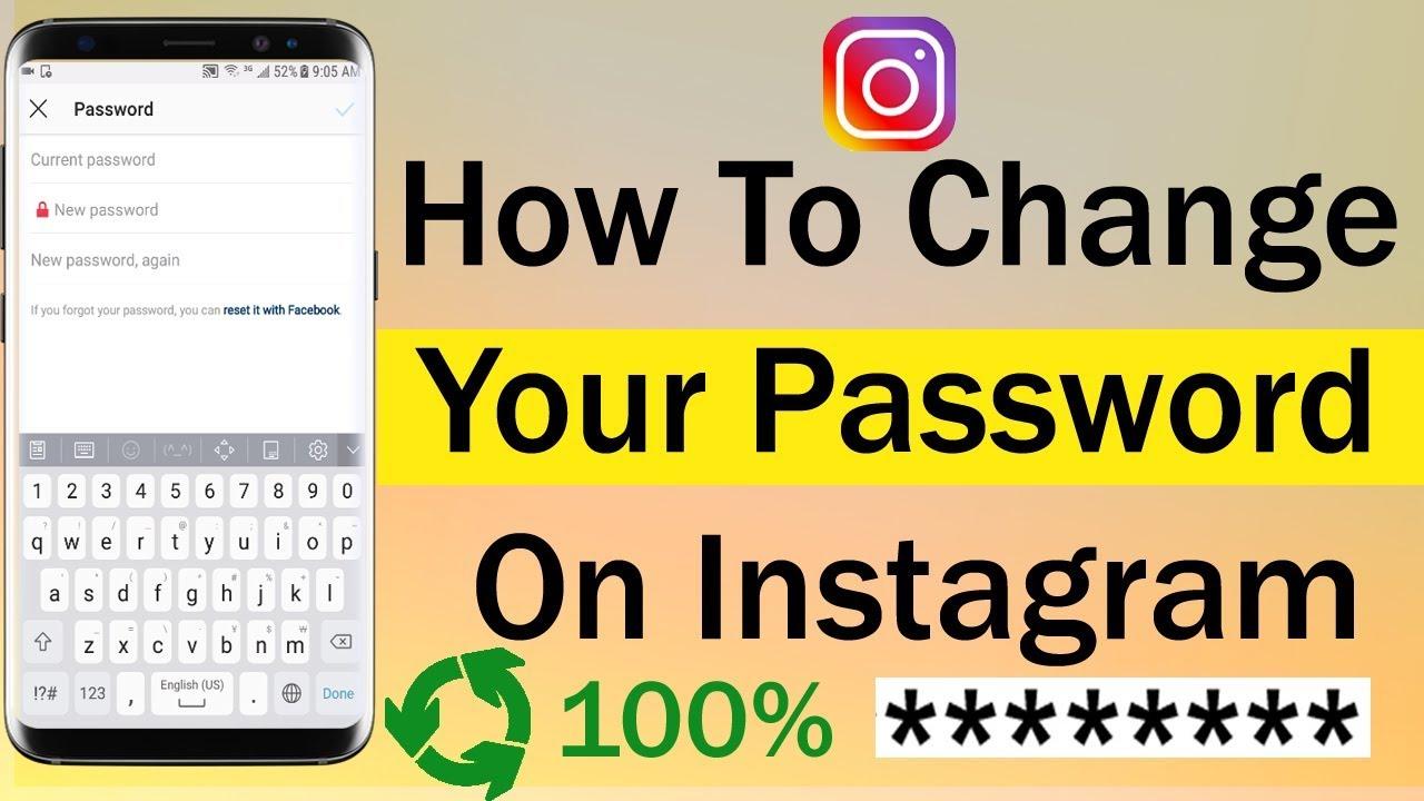 How To Change Your Password On Instagram 2018 - YouTube